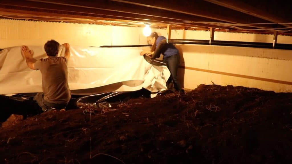Install Vapor Barrier Liner