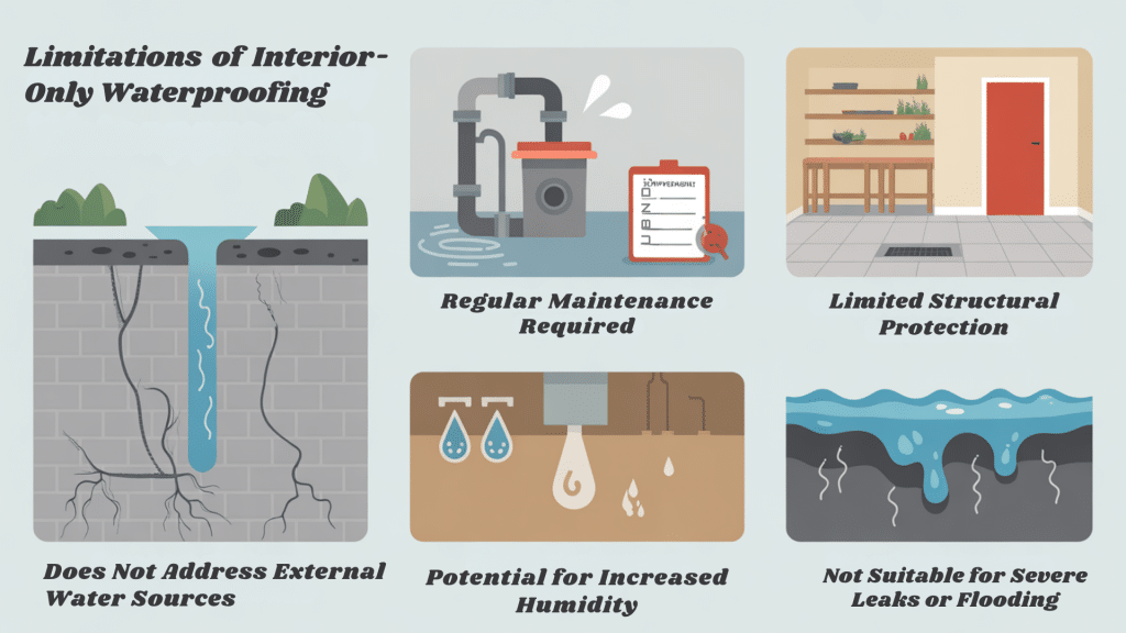 Limitations of Interior-Only Waterproofing