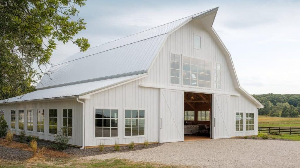 Modern Barn Conversion in White