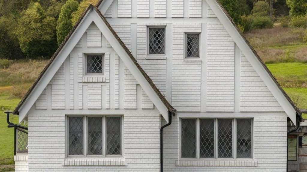 Monochrome Tudor-Influenced White Home