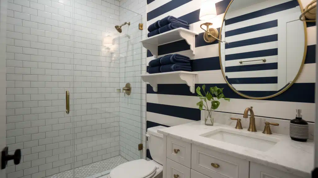 Navy and White Striped Walls.png