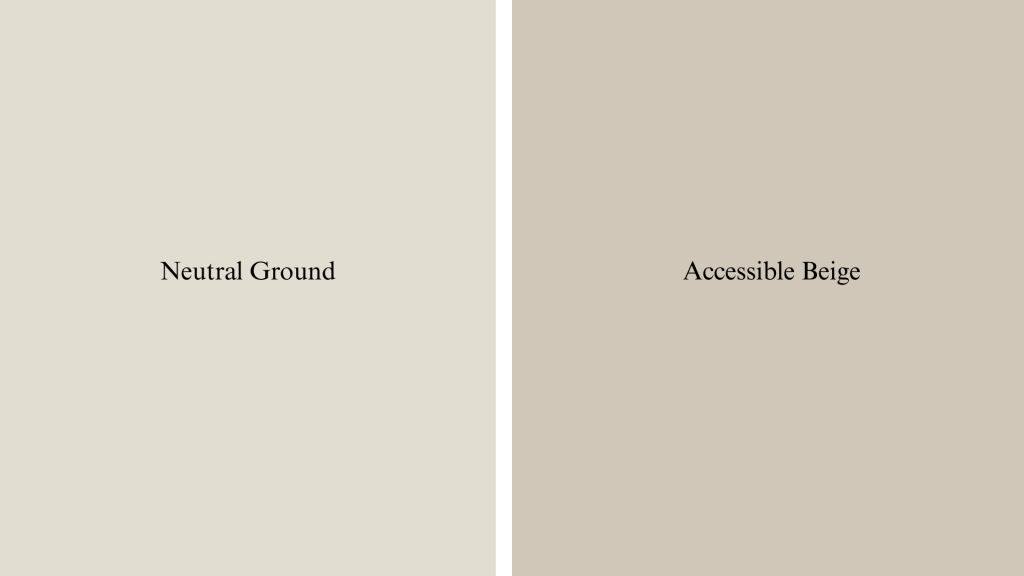 Neutral Ground vs. Accessible Beige