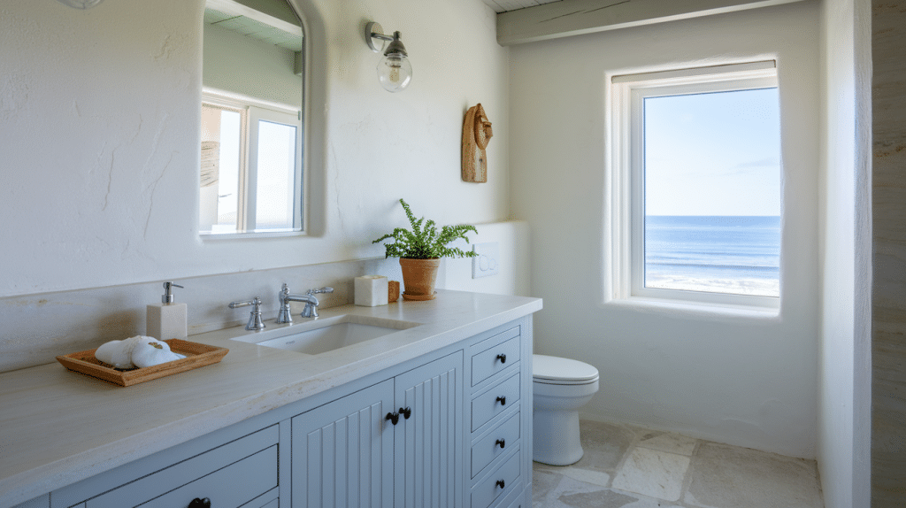 Neutral Vanity and Natural Stone