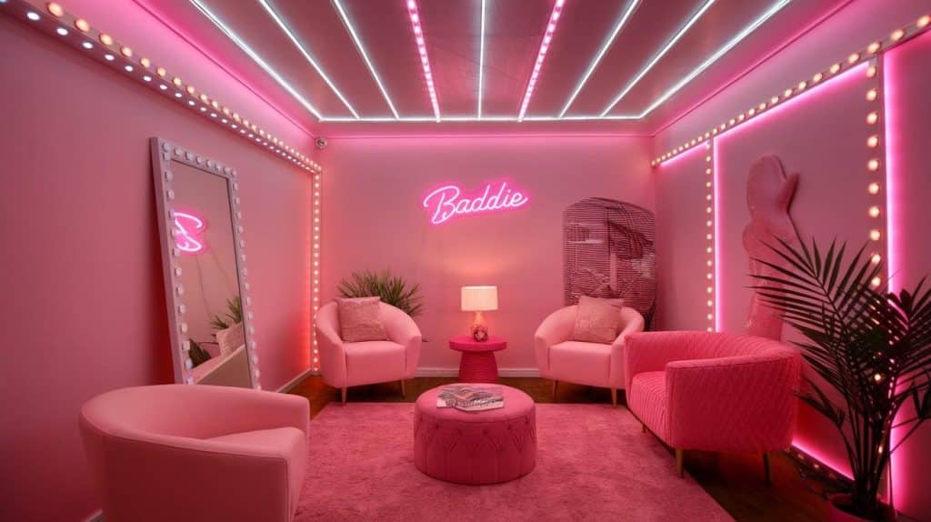 Pink LED Glow