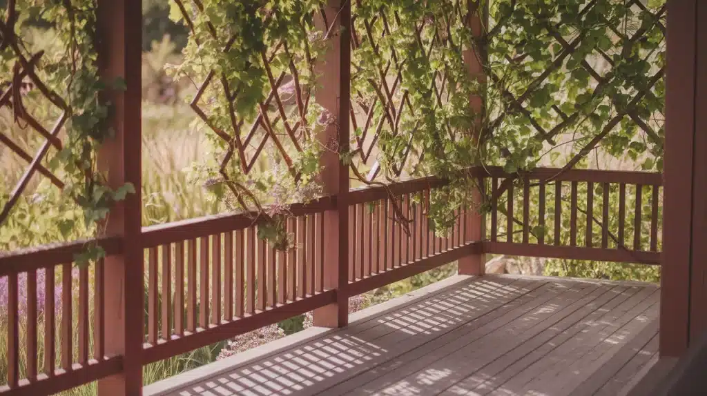 Plant-Covered Railings for a Natural Barrier