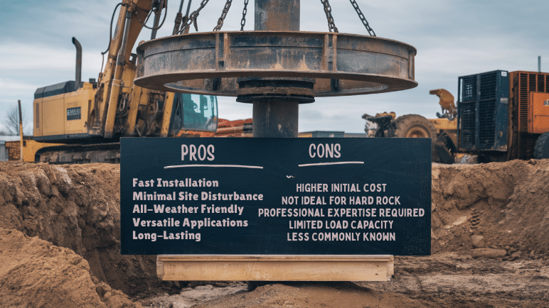 Pros and Cons of Helical Piers Foundation