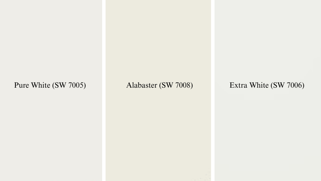 Recommended Trim and Ceiling Colors