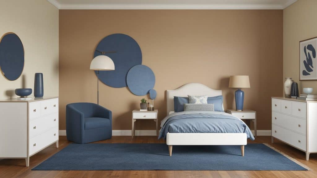 Sandy-Beige-Accent-Wall
