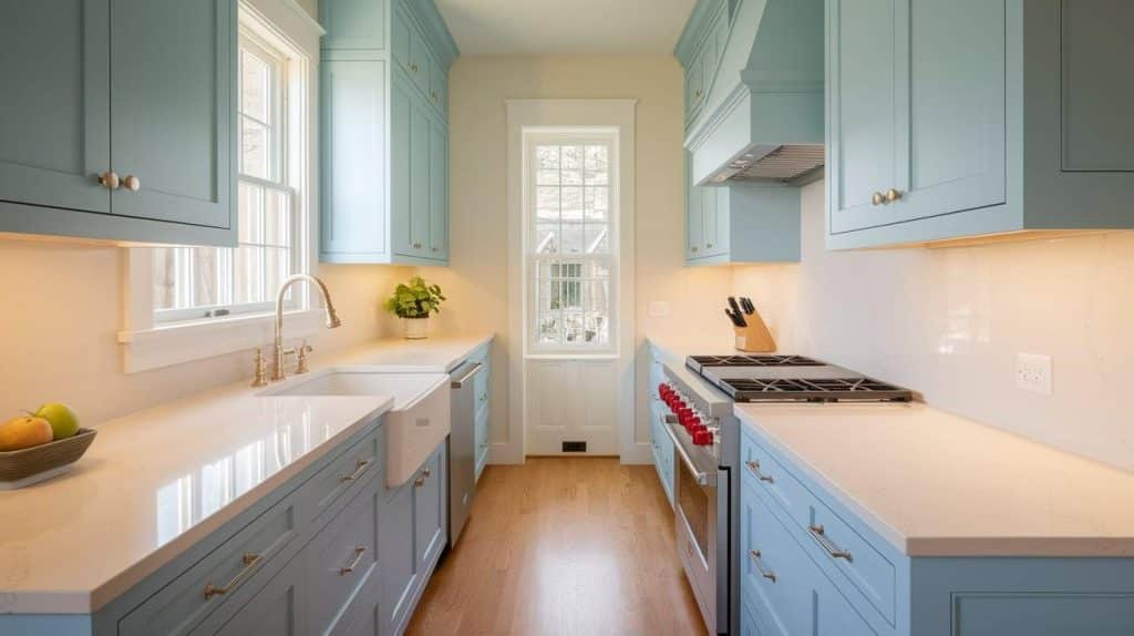 Sky Blue with White Quartz