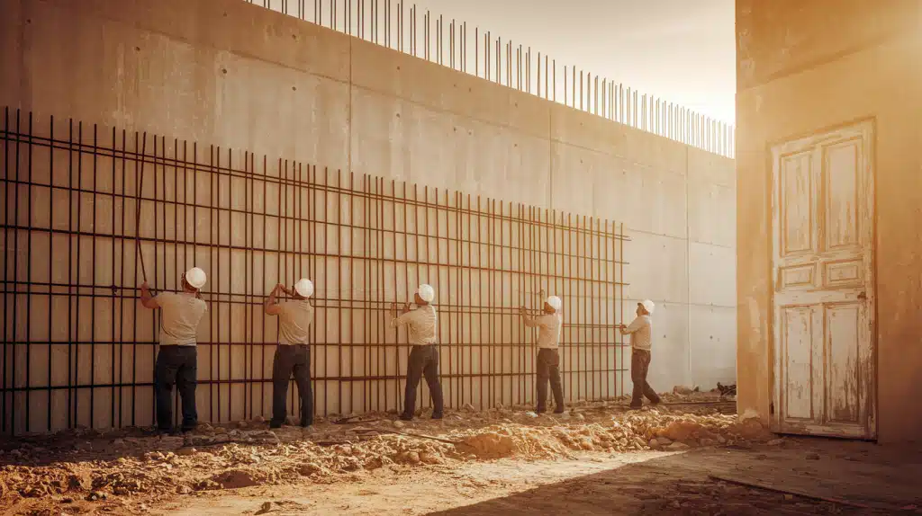 Stem Wall Formwork and Rebar Installation