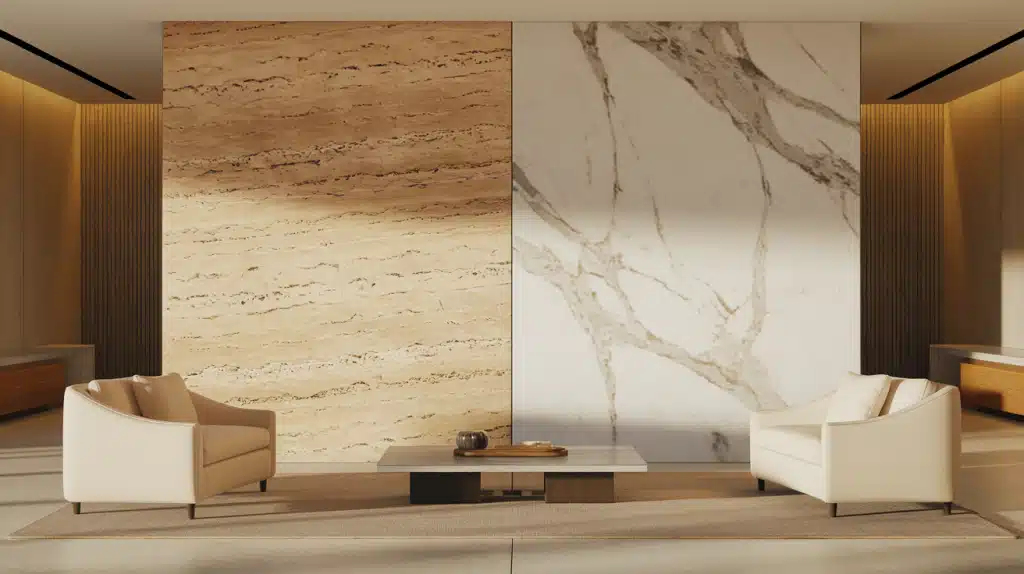 Travertine vs Marble: 7 Key Differences at a Glance
