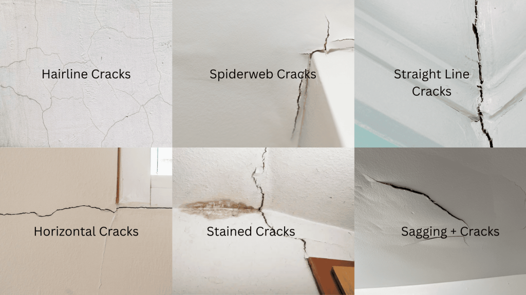 Types of Ceiling Cracks and Their Causes