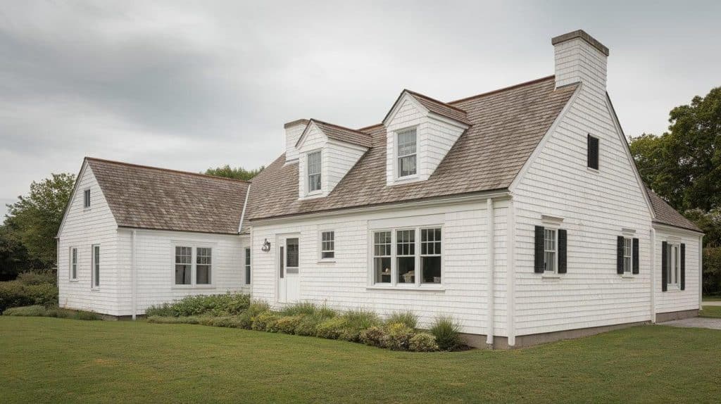 White Cape Cod-Style Home
