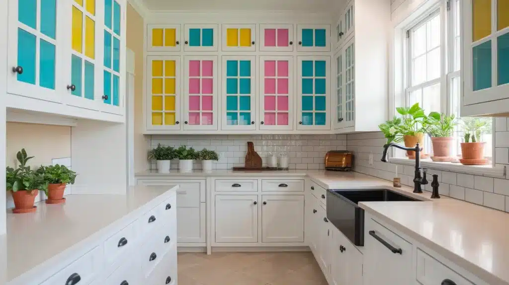 White with Color Accents