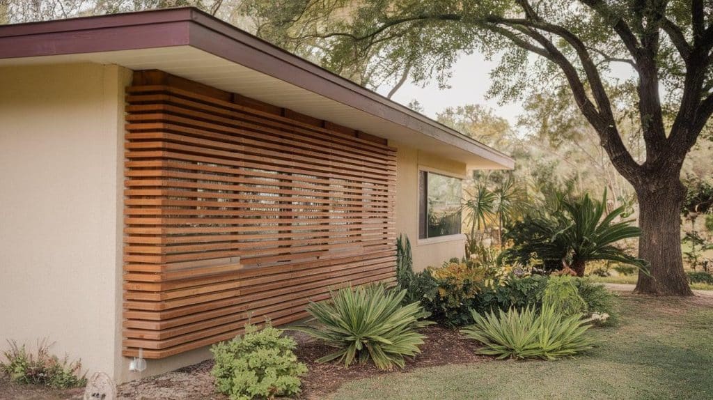 Wood Slat Privacy Screens