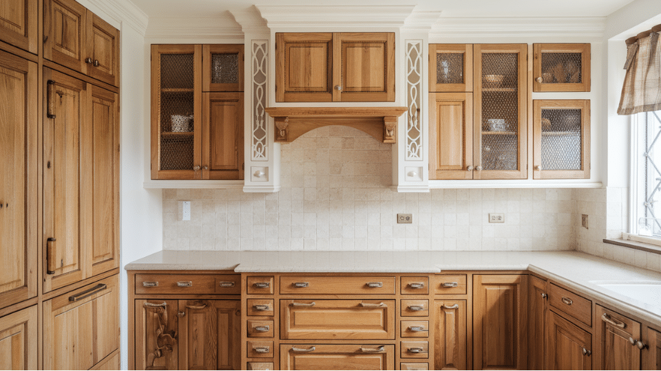how to make oak kitchen cabinets look modern without paint
