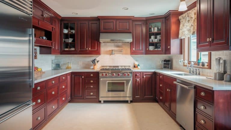 kitchen color schemes with cherry cabinets.png