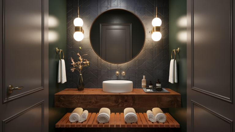 moody powder room