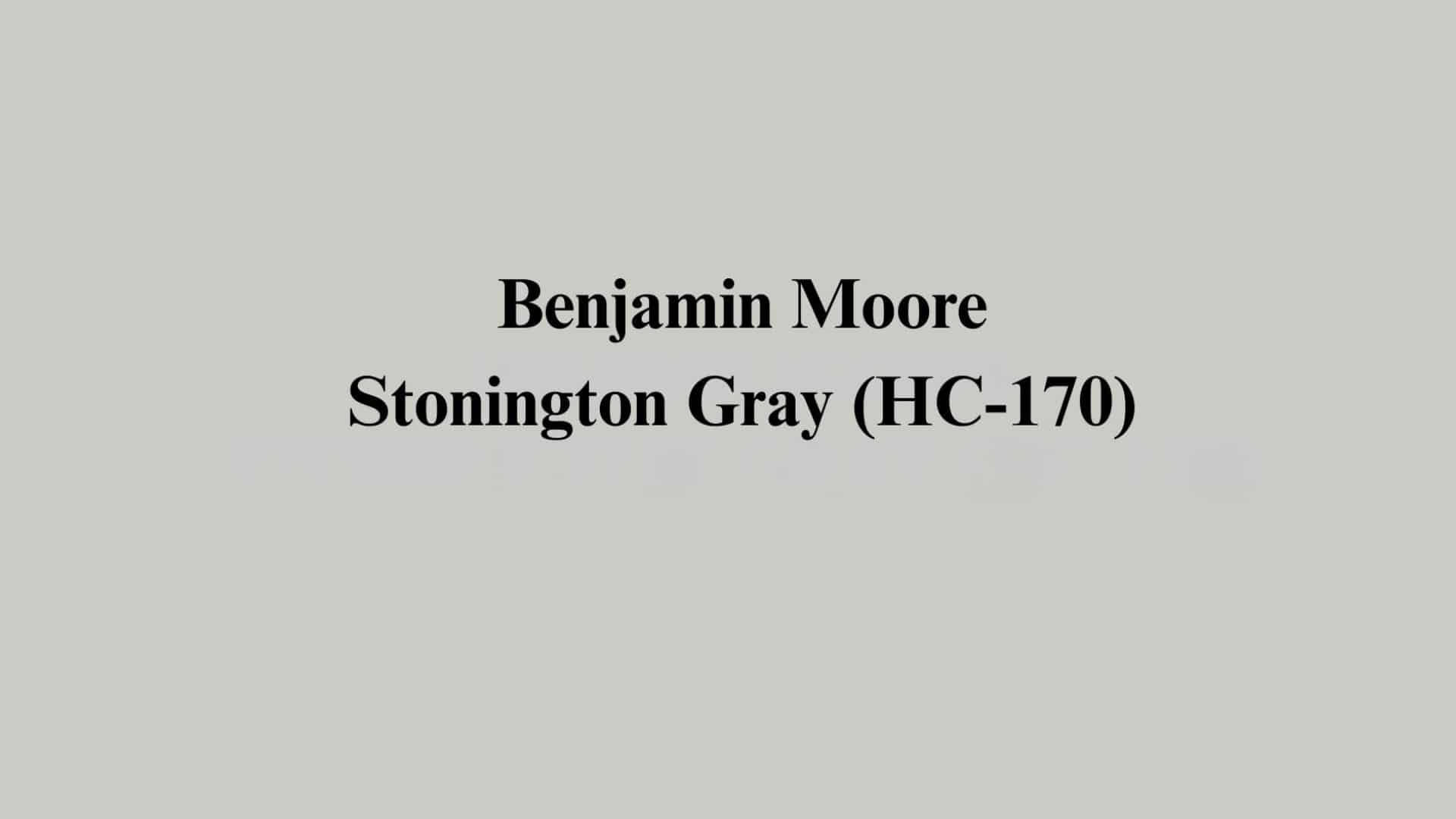 stonington gray benjamin moore