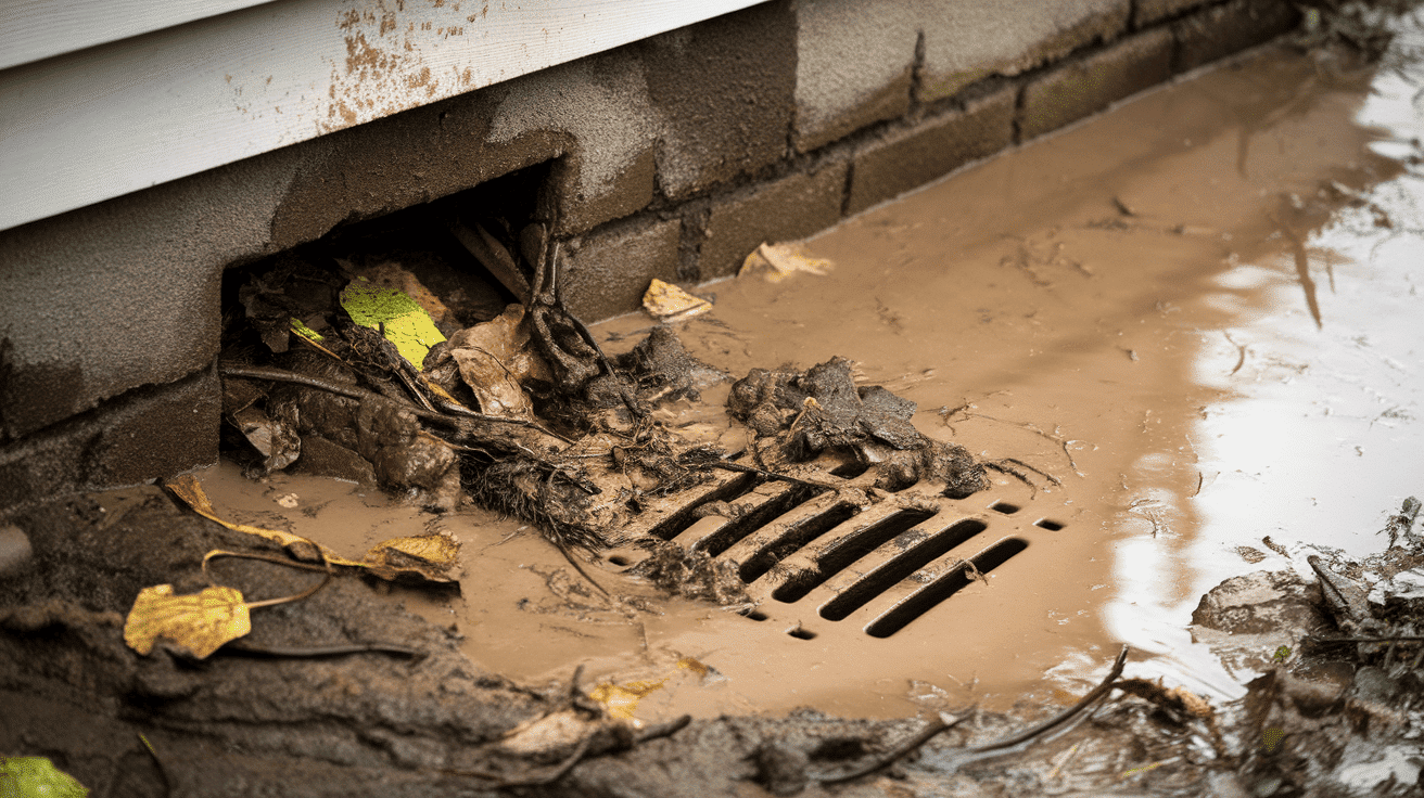 How to Fix an Outside Drain Blocked with Mud?