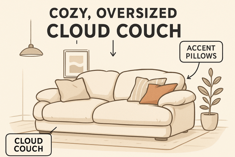 Cloud Couch Comfort Trends for Modern Living Rooms